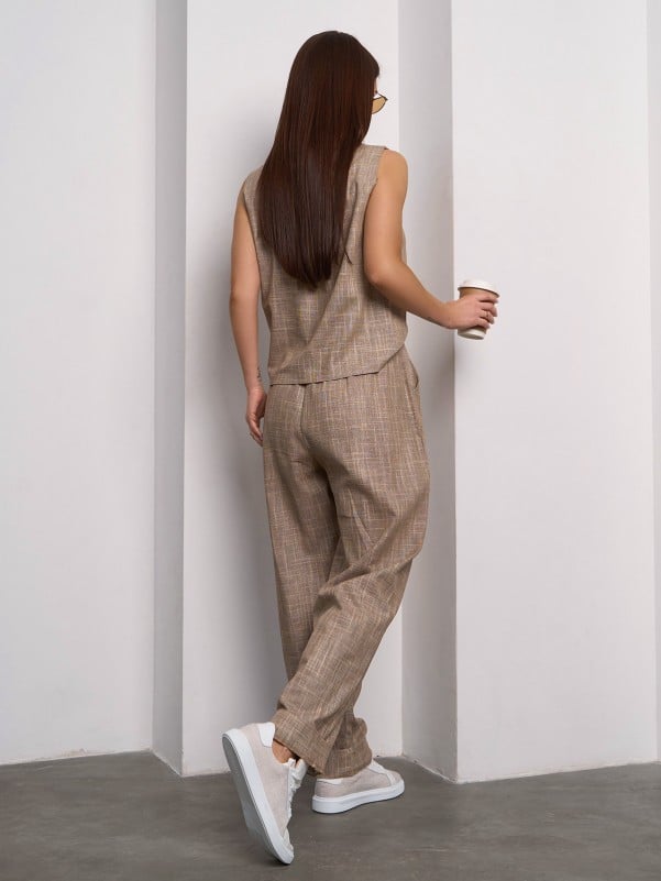 Linen Pantsuit with Top