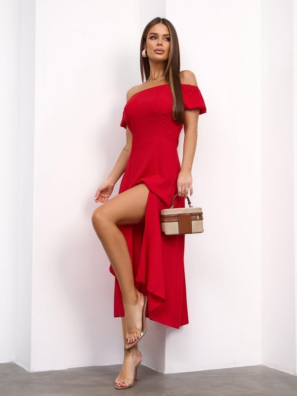 Red Cotton Dress #15159