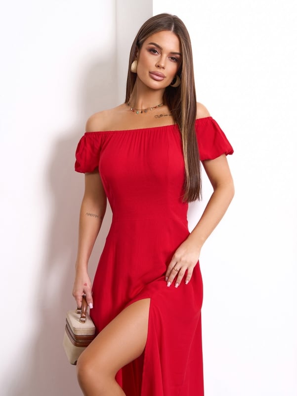 Red Cotton Dress #15159