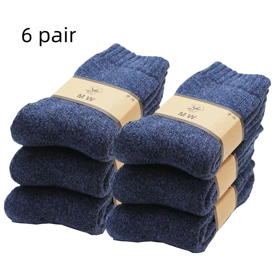 Winter Men's Merino Wool Socks (3-6 Pair)