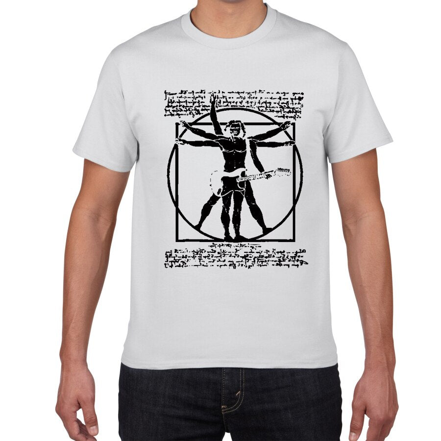 Men's Rock Vitruvian Man T-Shirt