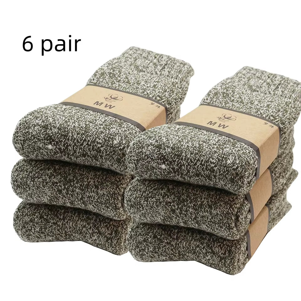 Winter Men's Merino Wool Socks (3-6 Pair)