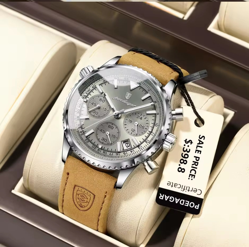 Luxury Man Watch Quartz Waterproof