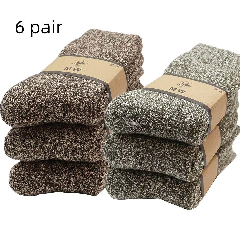 Winter Men's Merino Wool Socks (3-6 Pair)