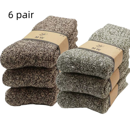 Winter Men's Merino Wool Socks (3-6 Pair)