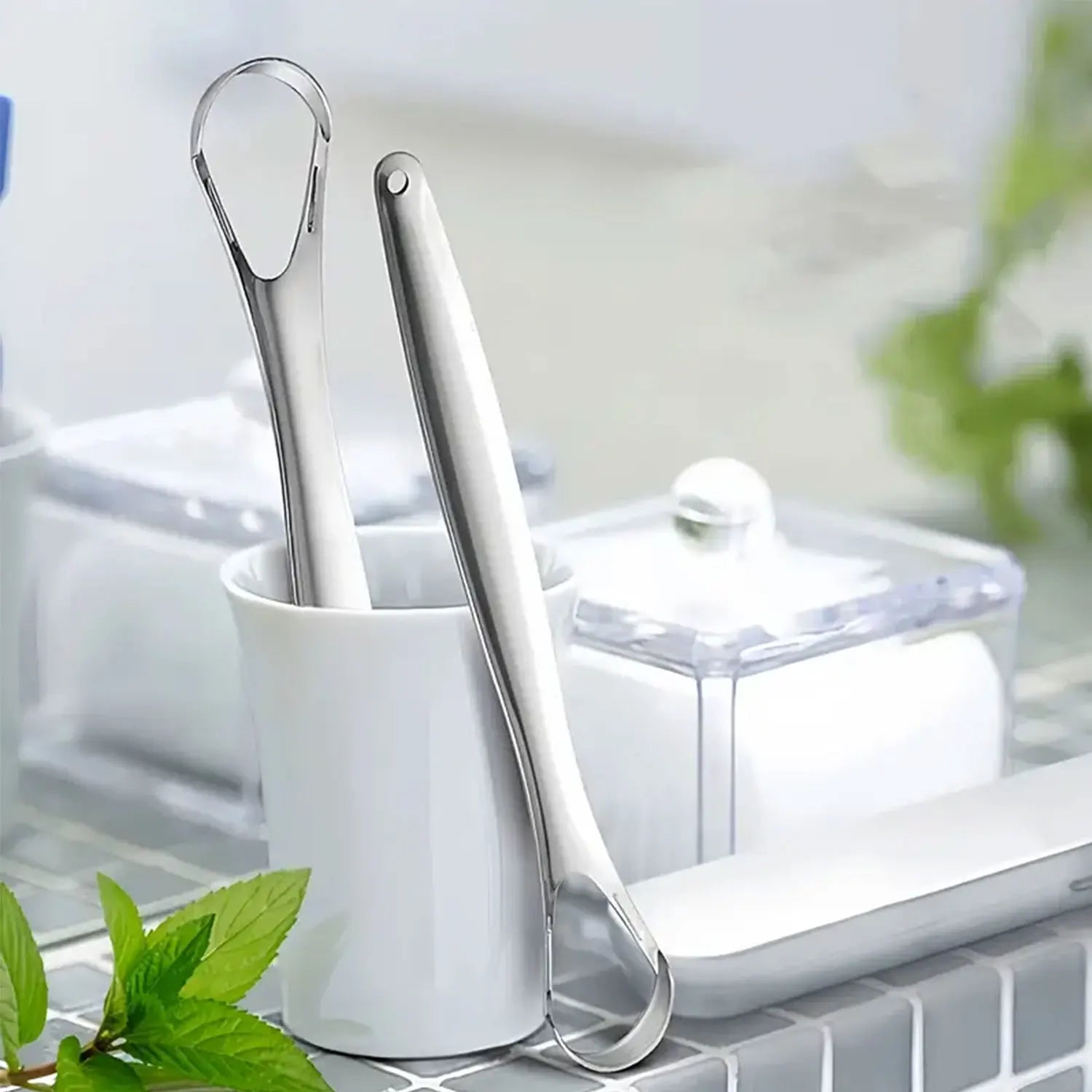 Premium 1Pcs/3Pcs Metal Tongue Scraper Cleaner for Adults & Kids, Portable Stainless Steel Tongue Scrapers Brushes for Removing