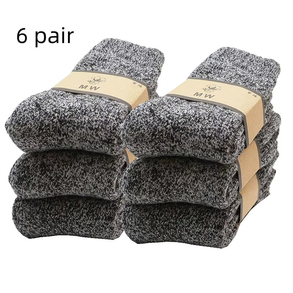Winter Men's Merino Wool Socks (3-6 Pair)