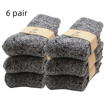 Winter Men's Merino Wool Socks (3-6 Pair)
