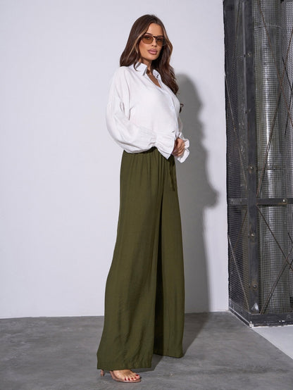 Khaki Linen Pants