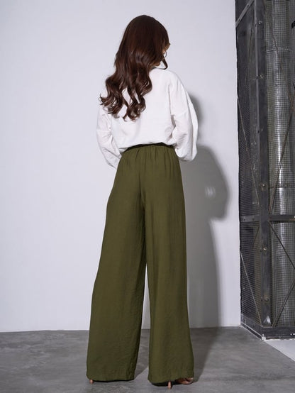 Khaki Linen Pants