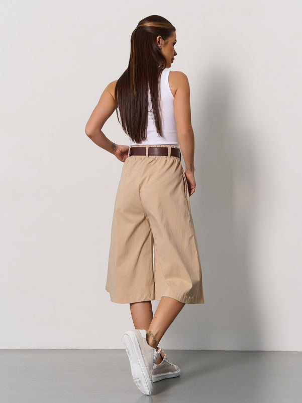 Light beige Cotton Culottes sku 14807