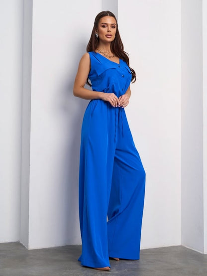 Blue Trouser Overalls with Drawstring -sku 15110