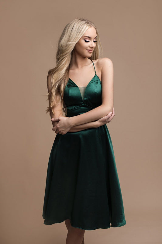 DARK GREEN DORIANE DRESS 79001-5