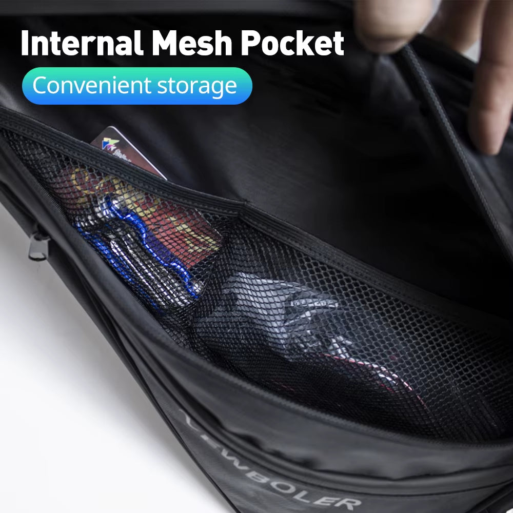 Large Bicycle Triangle Bag Bike Frame Front Tube Bag Waterproof Cycling Bag Pannier Ebike Tool Bag Accessories