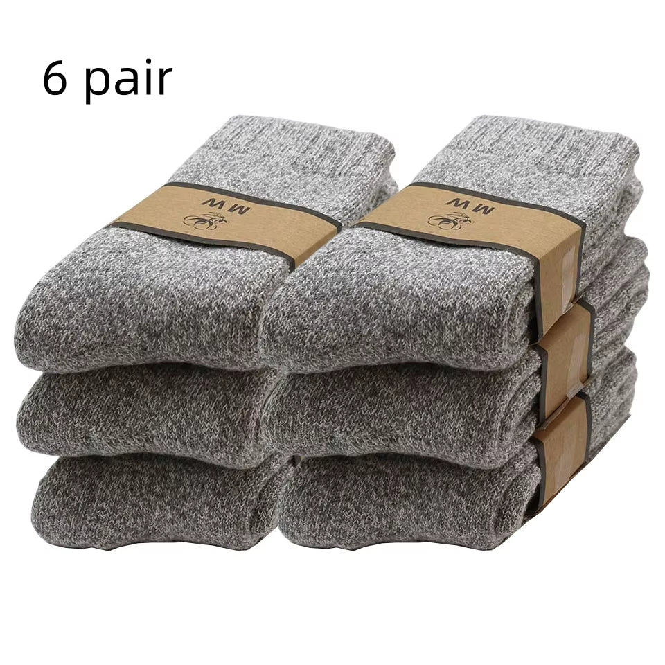 Winter Men's Merino Wool Socks (3-6 Pair)