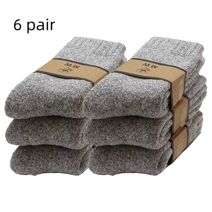 Winter Men's Merino Wool Socks (3-6 Pair)