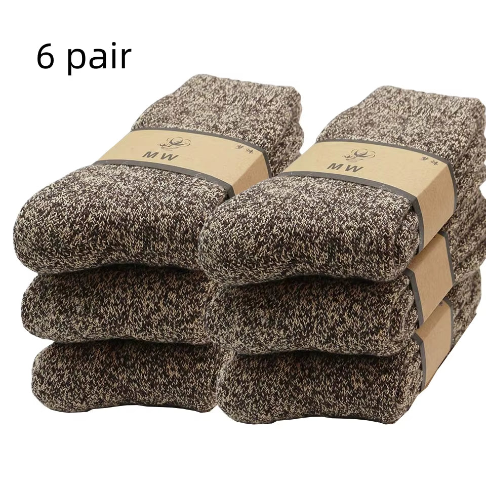 Winter Men's Merino Wool Socks (3-6 Pair)