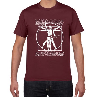 Men's Rock Vitruvian Man T-Shirt