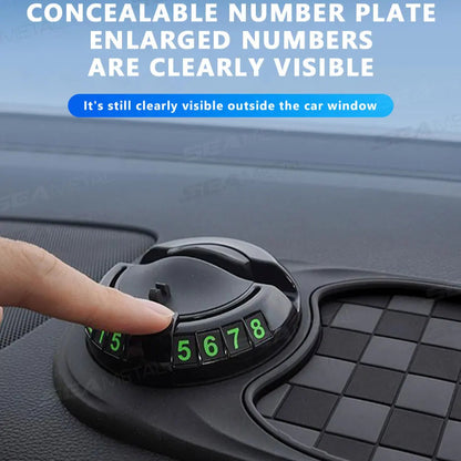 2 in 1 Dashboard Anti Slip Mat with Phone Mount 360-Degree Rotation