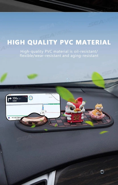 2 in 1 Dashboard Anti Slip Mat with Phone Mount 360-Degree Rotation