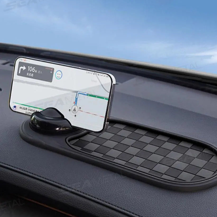 2 in 1 Dashboard Anti Slip Mat with Phone Mount 360-Degree Rotation