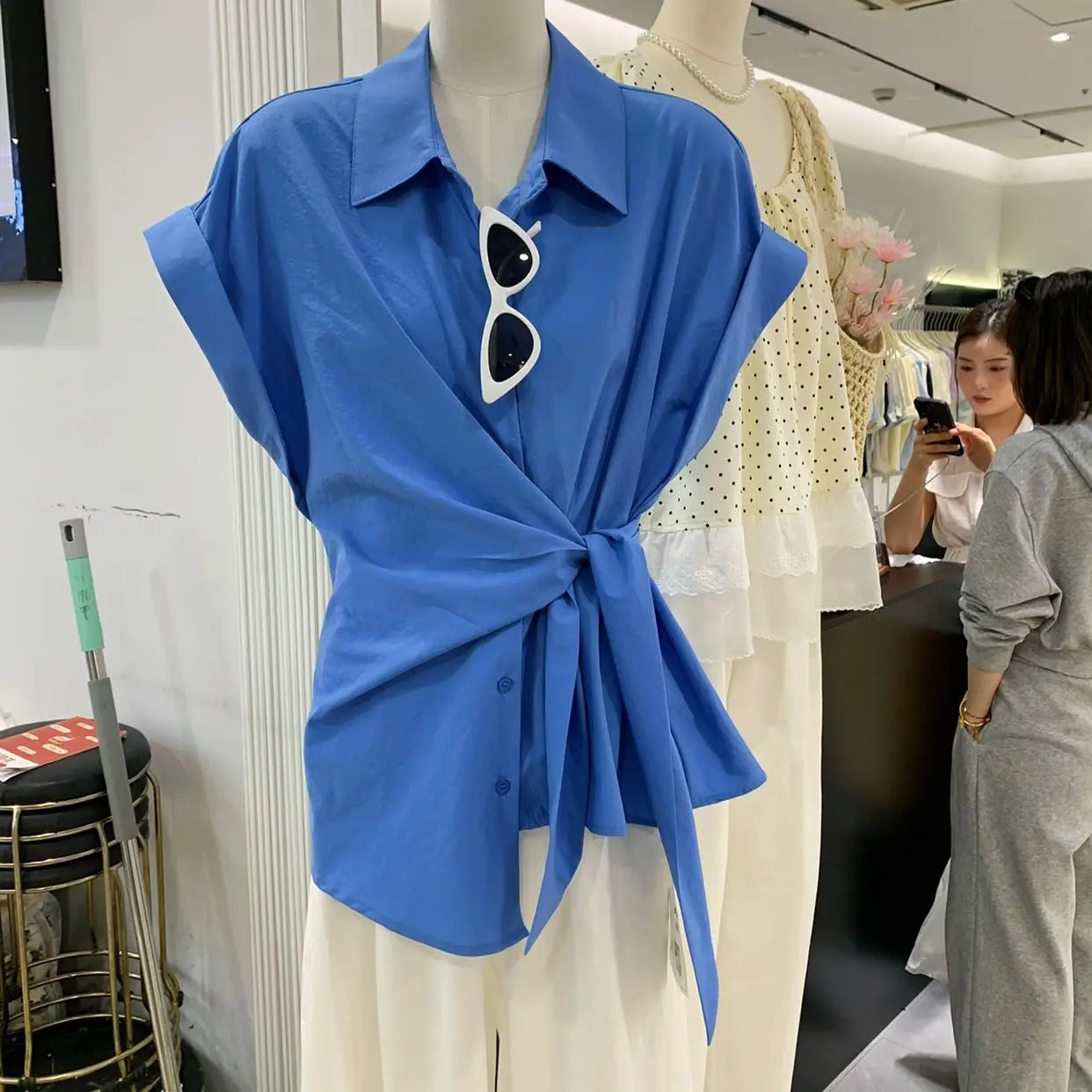 Korean Chic Side-Tie Summer Top