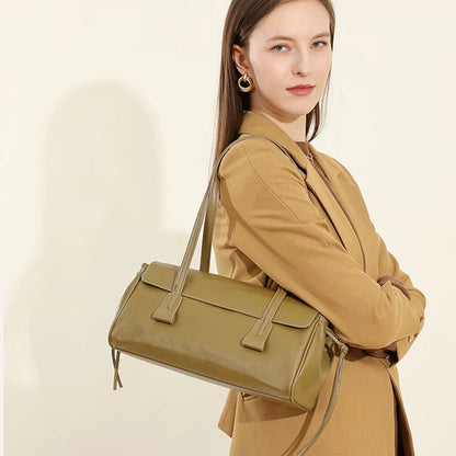 Formeki Autumn Winter Shoulder Bag Genuine Leather