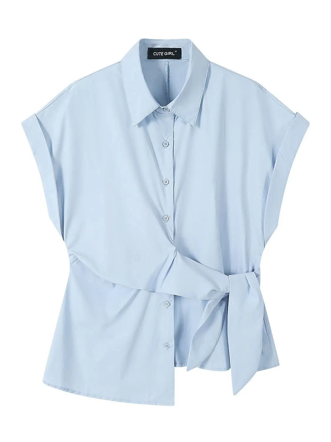 Korean Chic Side-Tie Summer Top