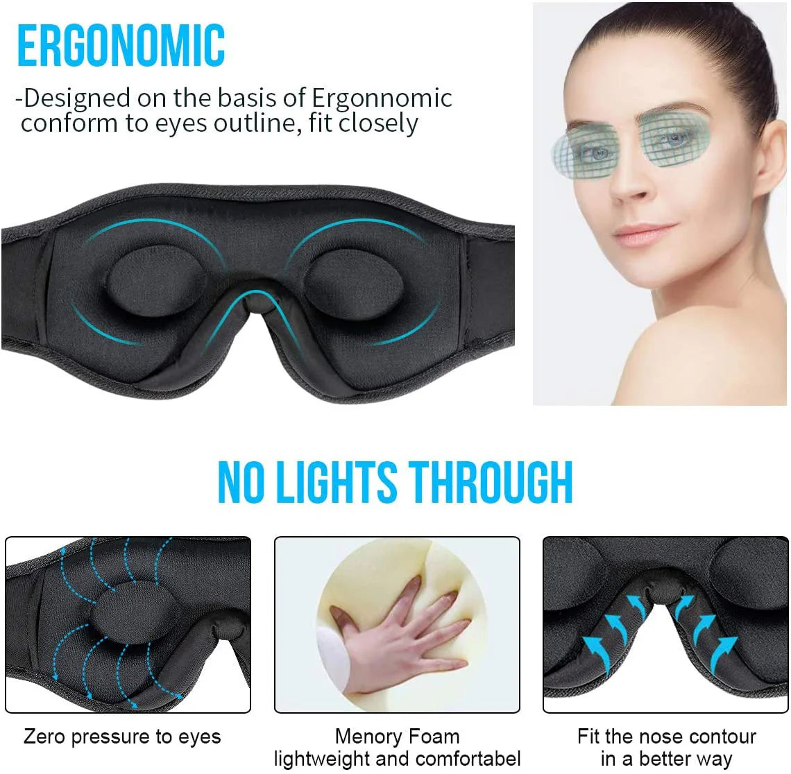 3D SleepTune Bluetooth Eye Mask