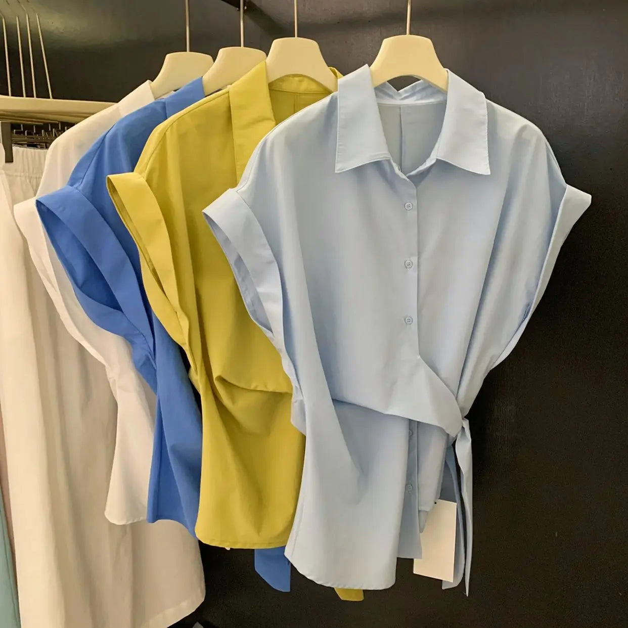 Korean Chic Side-Tie Summer Top