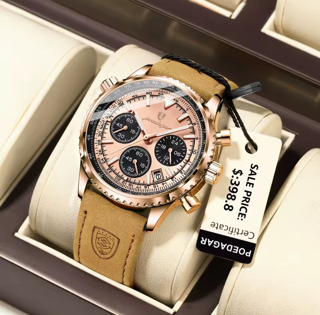 Luxury Man Watch Quartz Waterproof