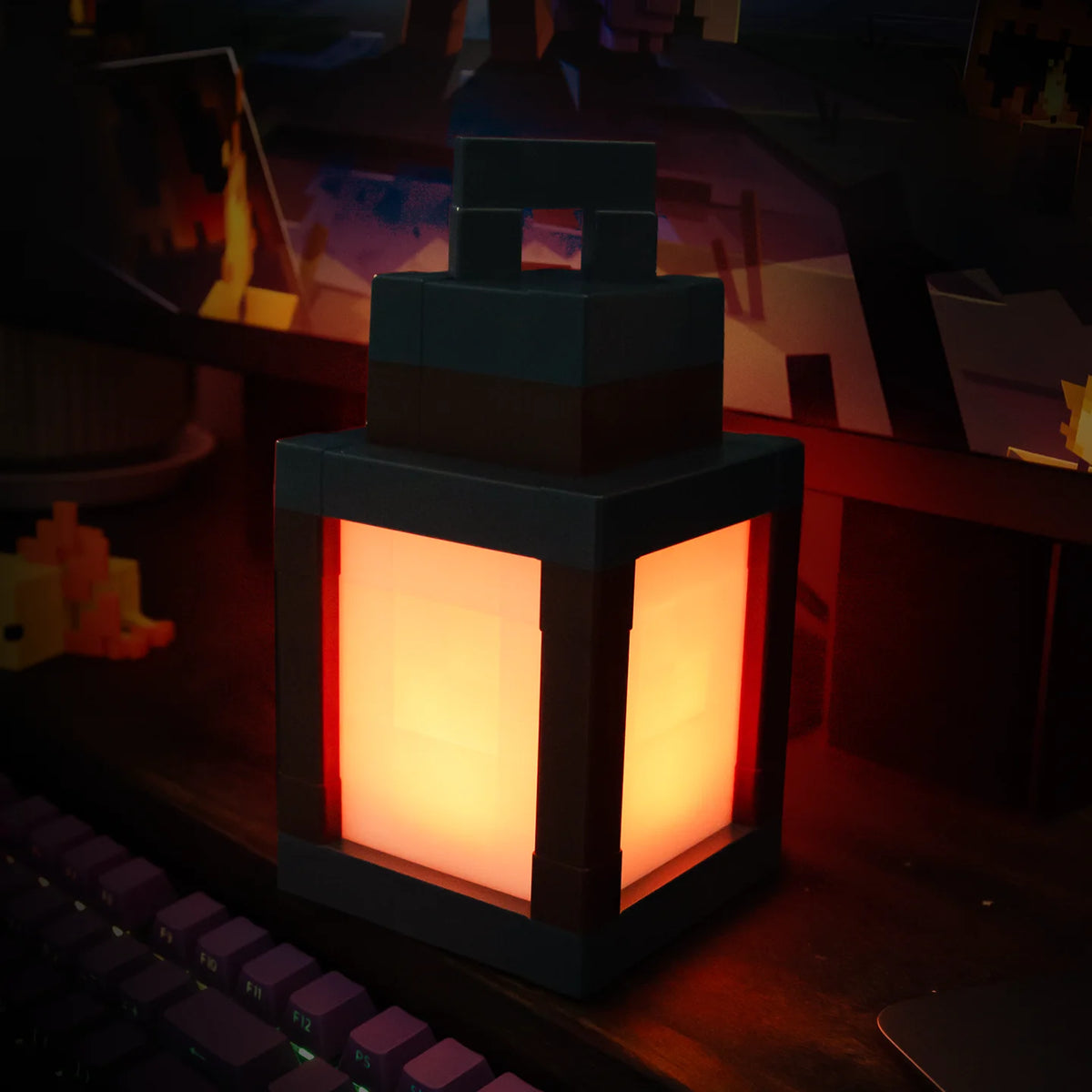 Pixel Style Night Light Portable Lantern