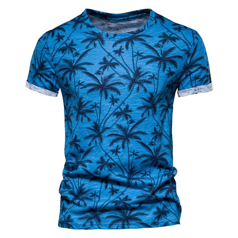 Men's Hawaii Style Cotton T-Shirt
