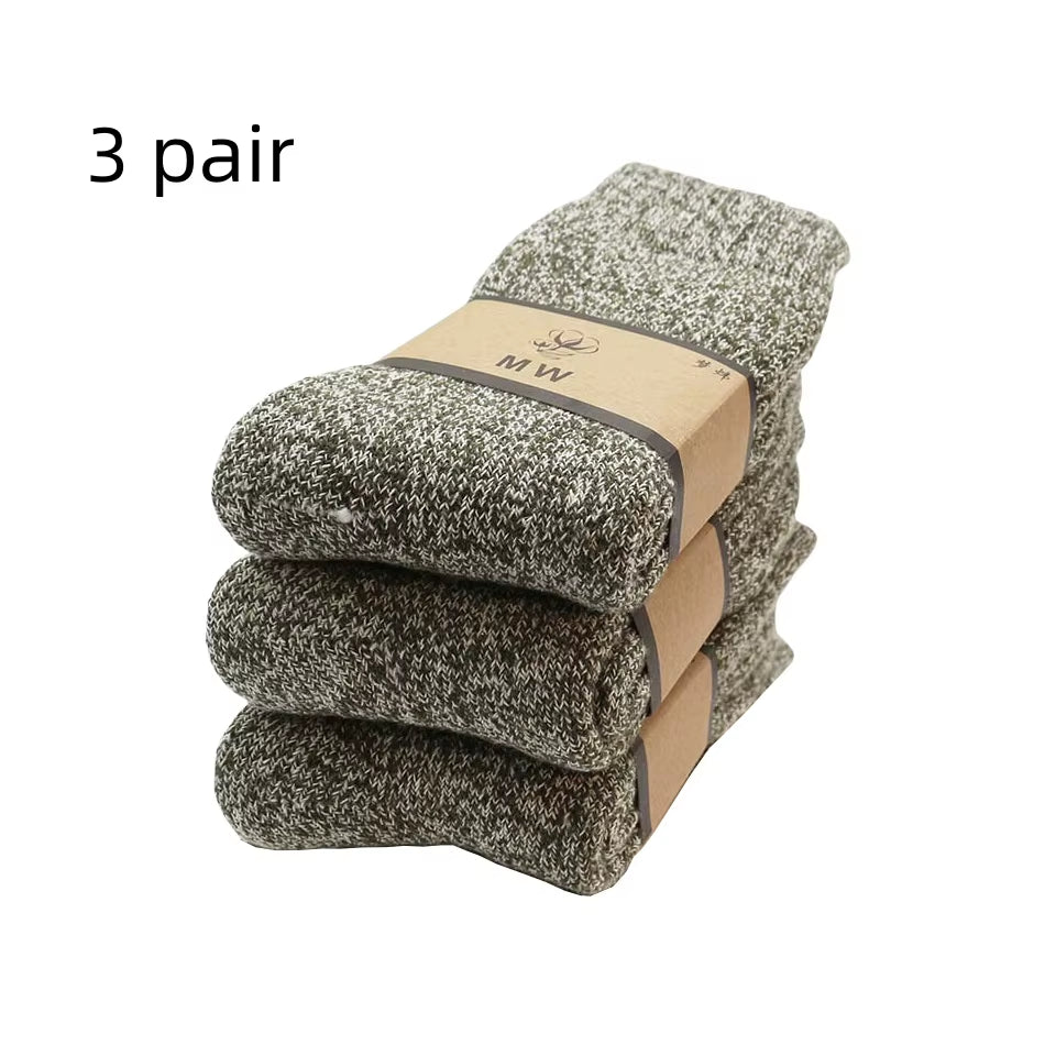 Winter Men's Merino Wool Socks (3-6 Pair)