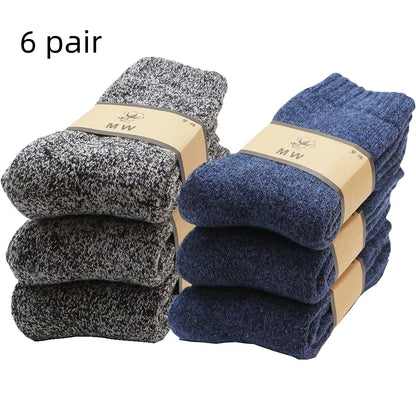 Winter Men's Merino Wool Socks (3-6 Pair)
