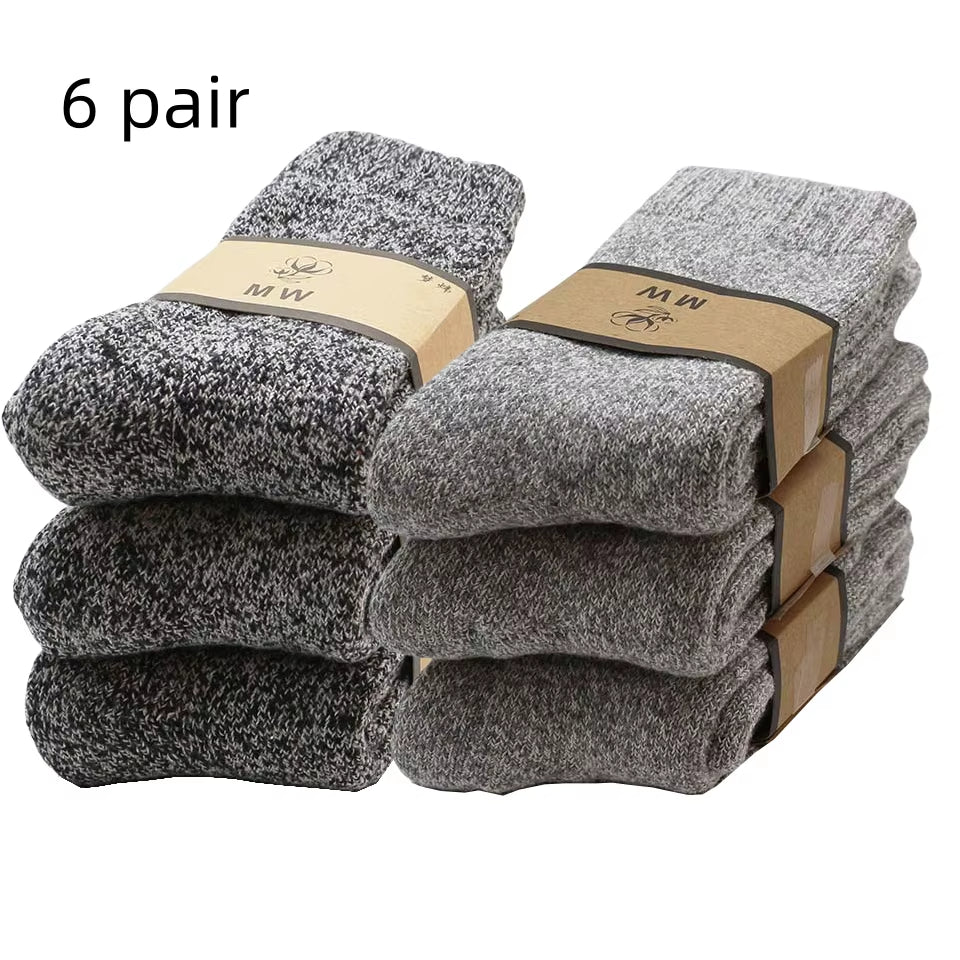 Winter Men's Merino Wool Socks (3-6 Pair)