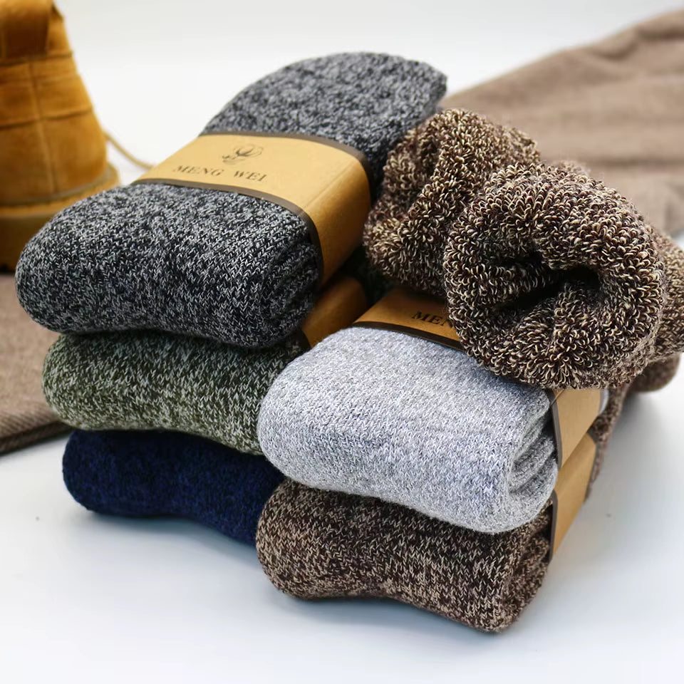 Winter Men's Merino Wool Socks (3-6 Pair)