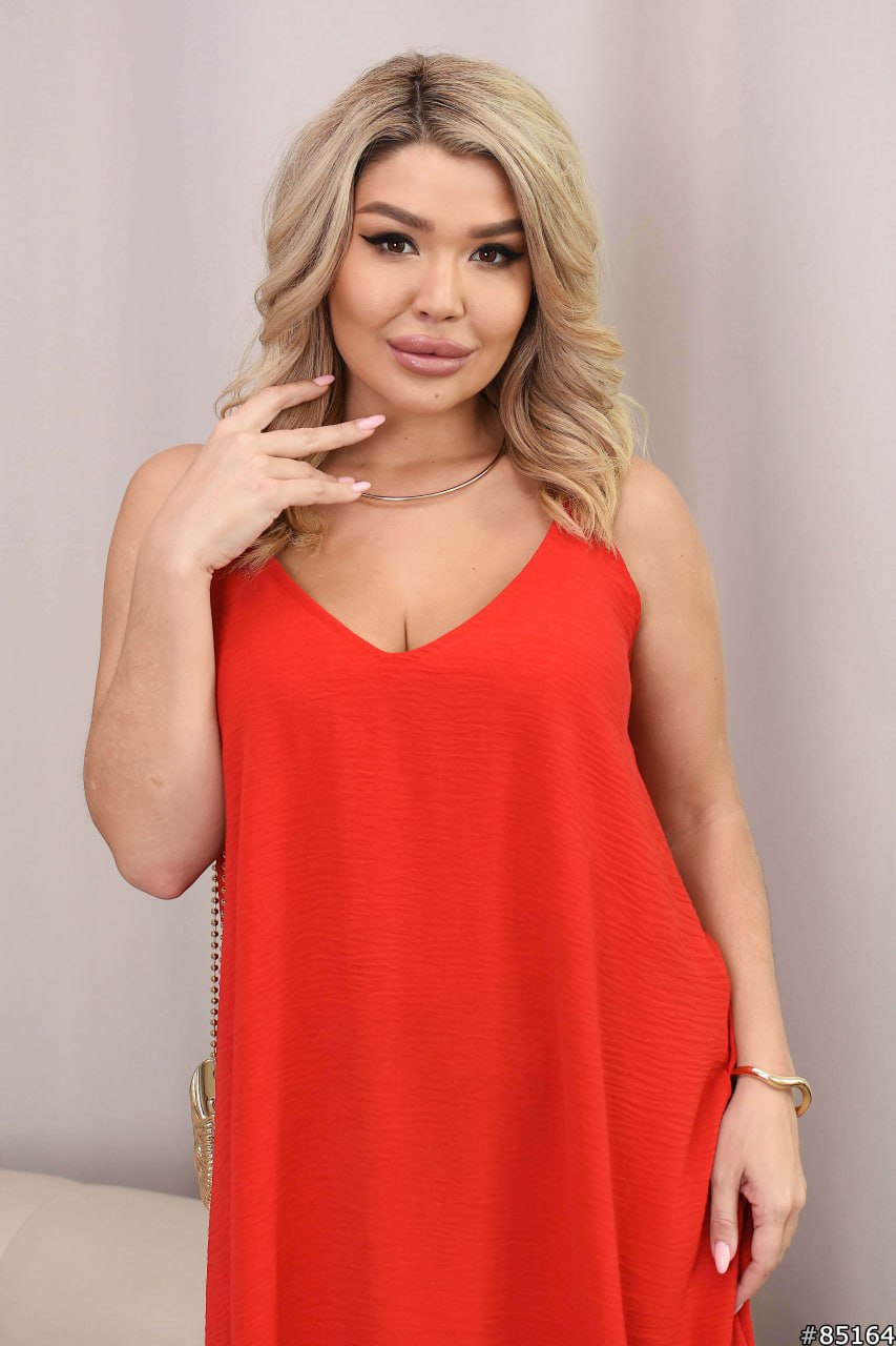 Long Red Dress - sku 85164
