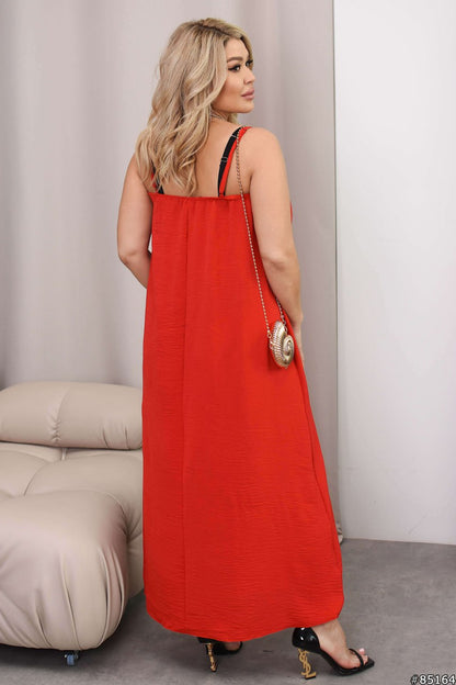 Long Red Dress - sku 85164