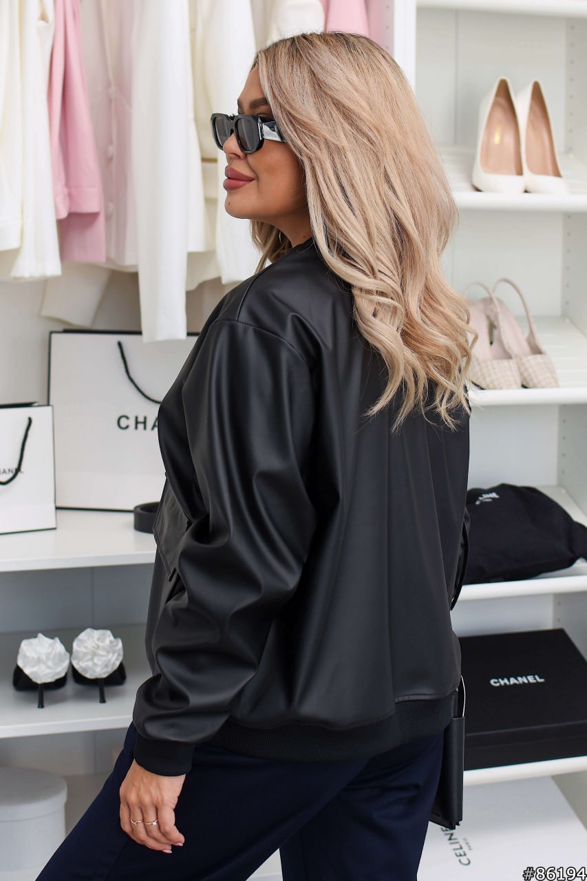 Black Bomber Jackets -sku  86194