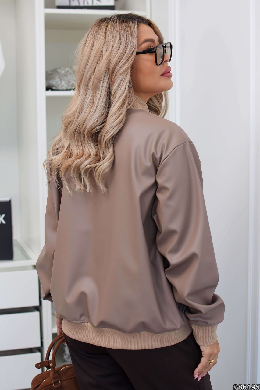 Mocca Bomber  Jacket-sku  86195