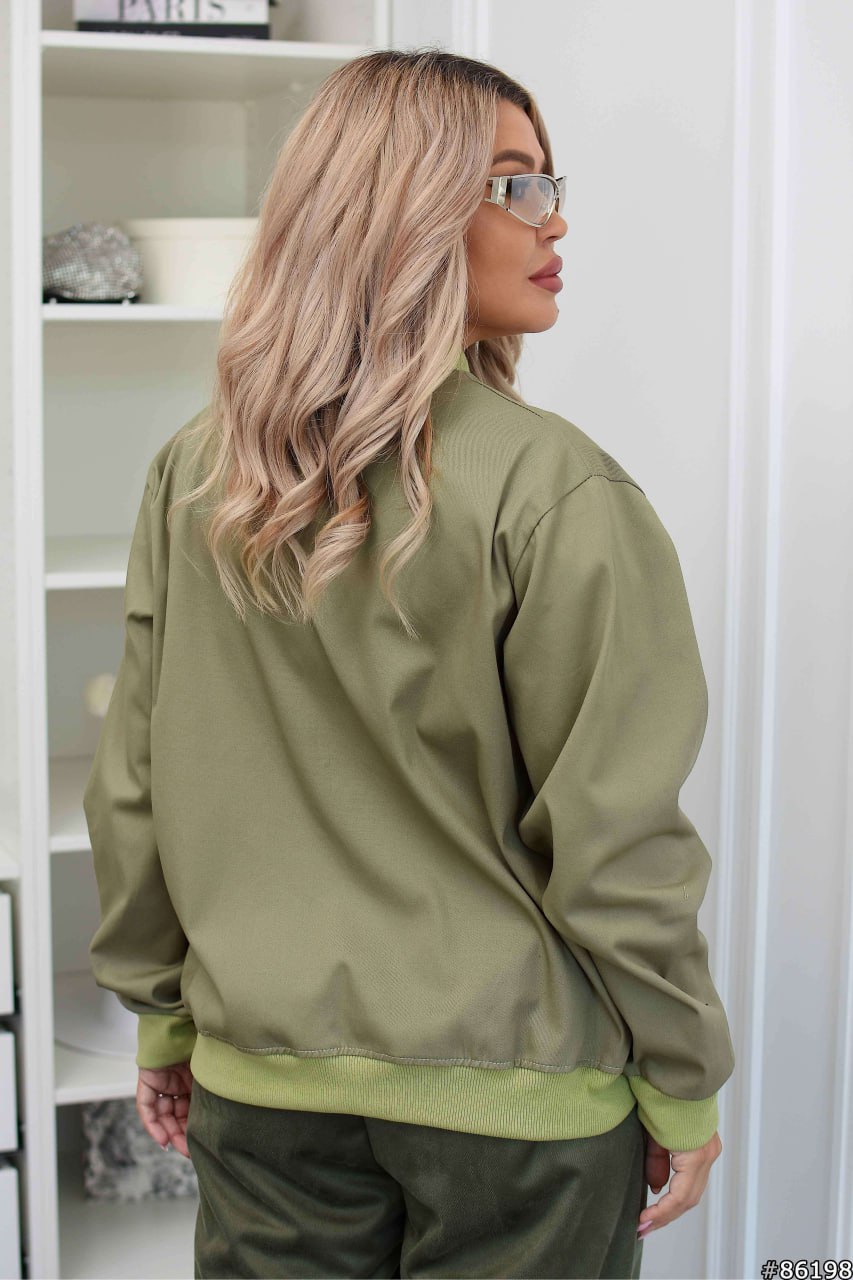 Olive Bomber Jackets -sku 86198