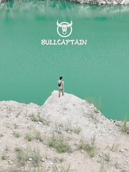 BULLCAPTAIN Men's Leather Chest Bag
