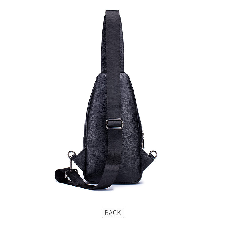 BULLCAPTAIN Men's Leather Chest Bag