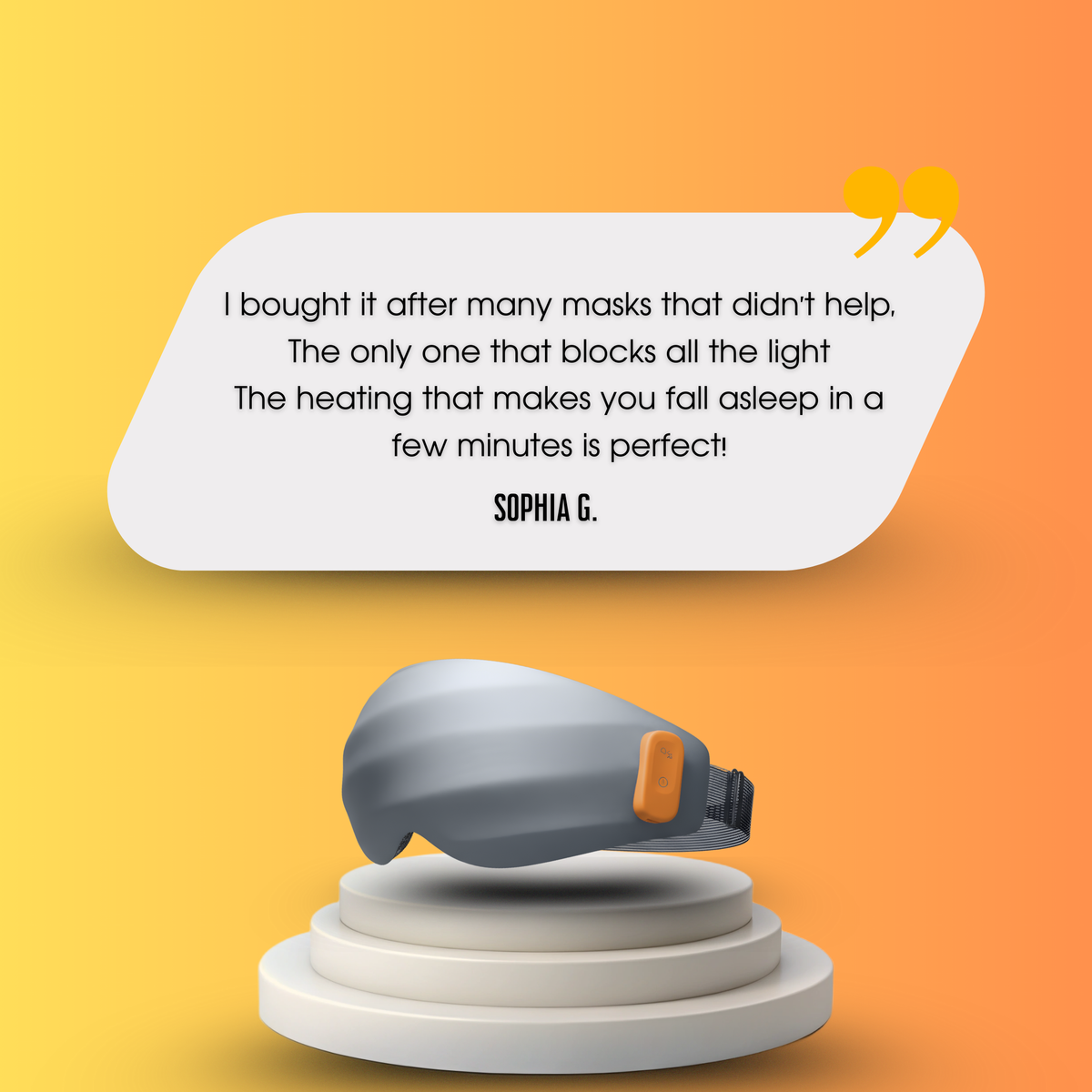 Wireless Infra-red Therapeutic Relaxation Eye Mask