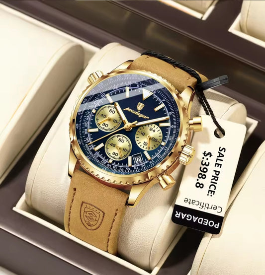 Luxury Man Watch Quartz Waterproof